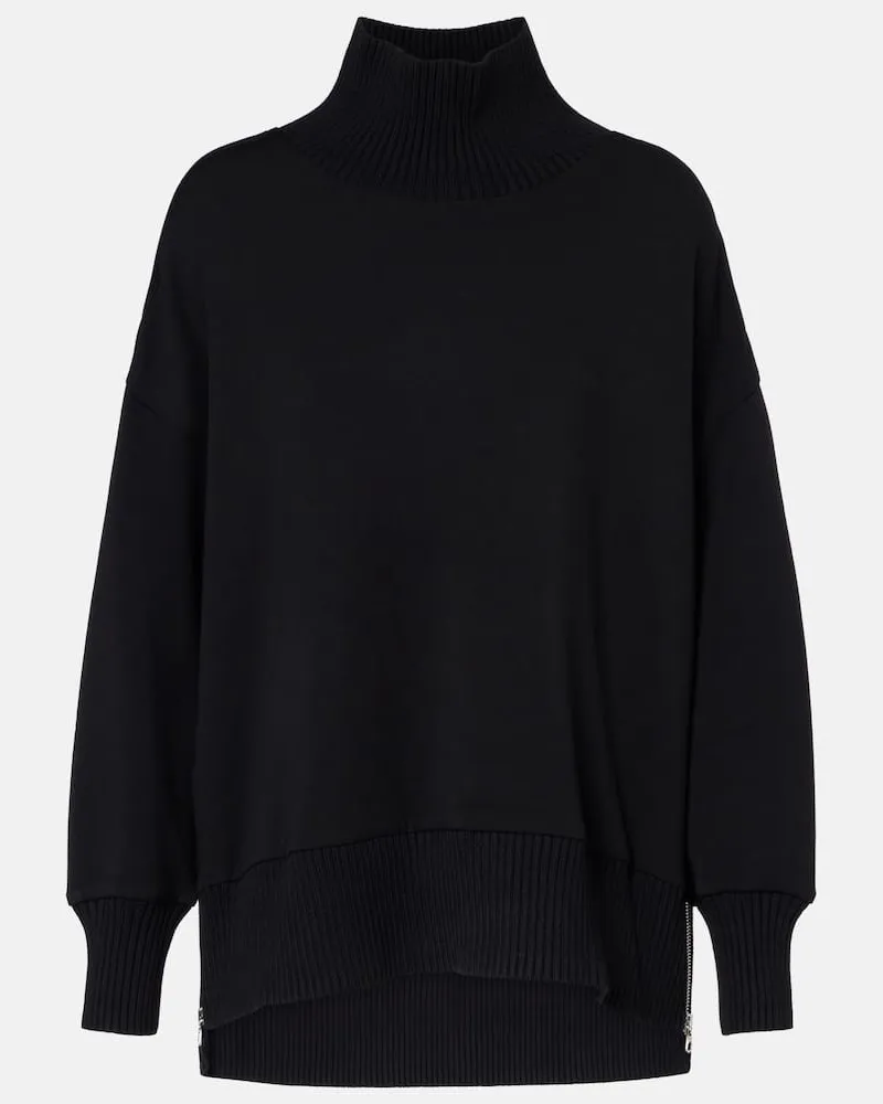 Varley Pullover Barker aus Jersey Schwarz