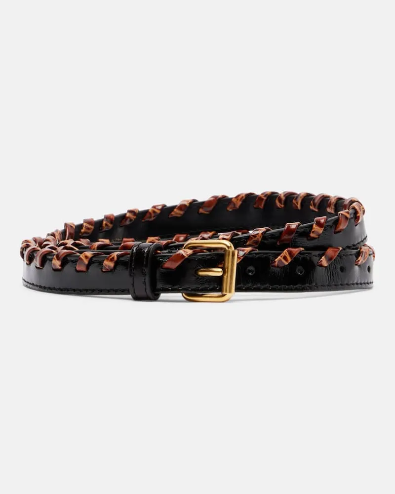 Dries van Noten Gürtel aus Leder Braun