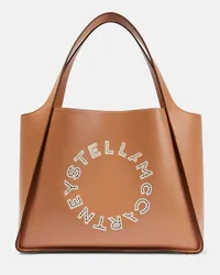 Stella McCartney Bestickte Tote Braun