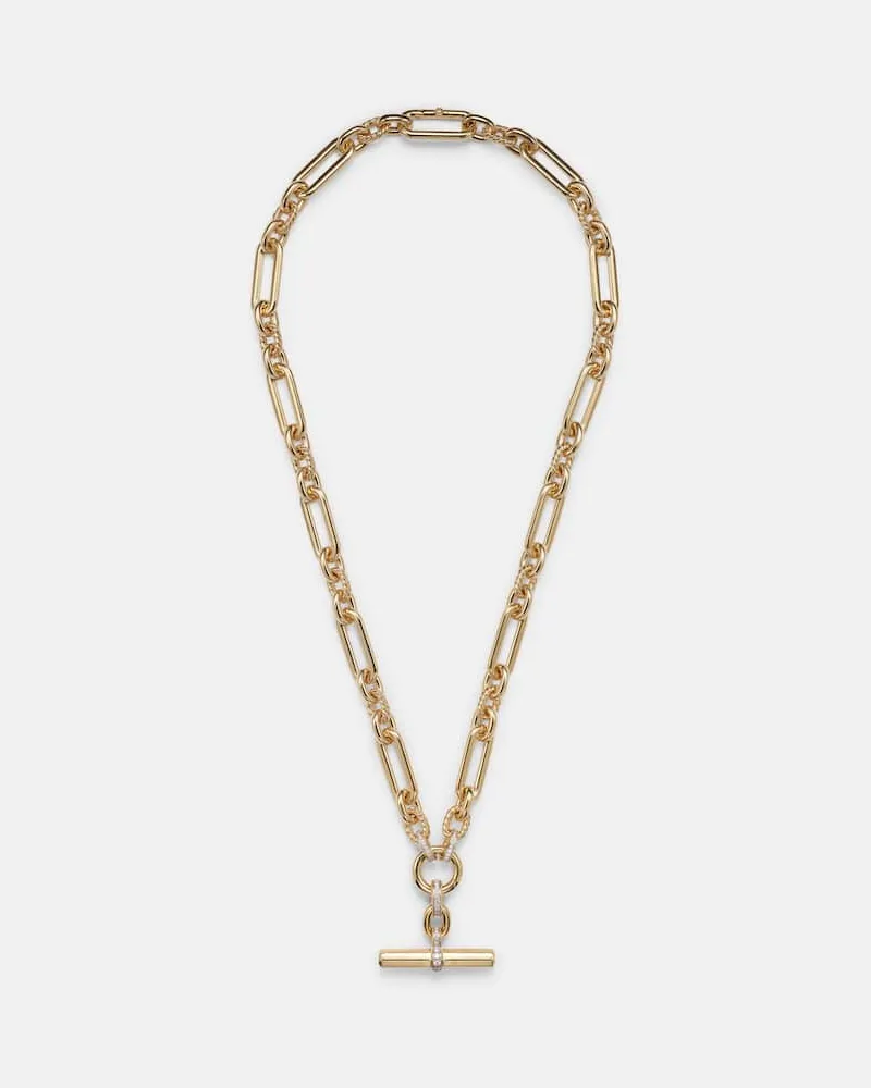 David Yurman Halskette Lexington aus 18kt Gelbgold mit Diamanten Gold