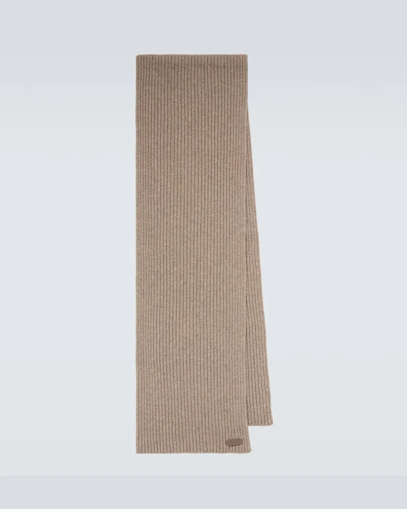Brioni Schal aus Kaschmir Beige
