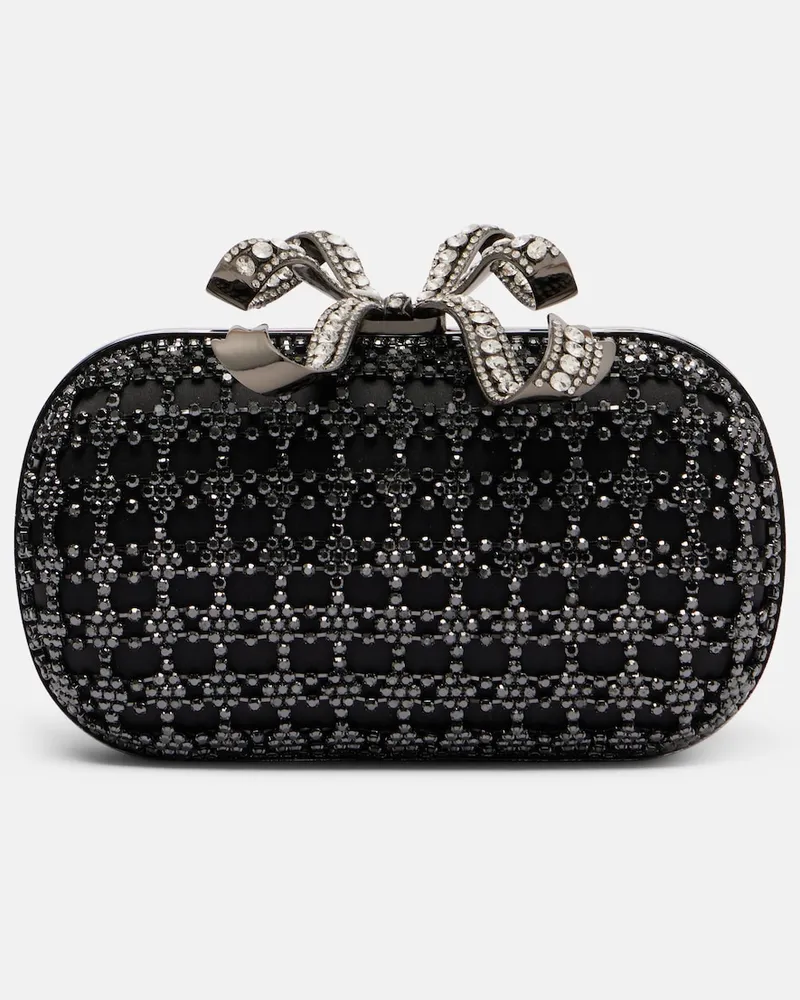 Self-Portrait Verzierte Clutch Small Schwarz