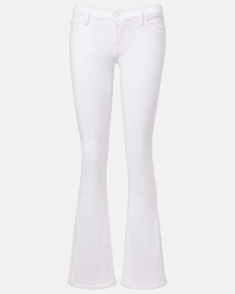 7 for all mankind Mid-Rise Bootcut Jeans Original Bootcut Tailorless Weiß