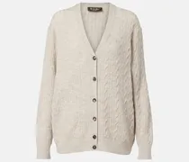 Cardigan Walnut aus Wolle, Kaschmir und Seide
