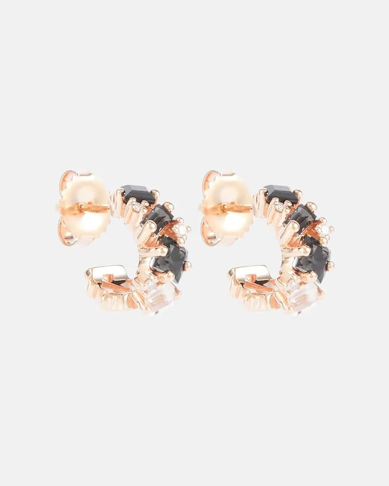 Suzanne Kalan Ohrringe aus 14kt Roségold mit Edelsteinen Multicolor