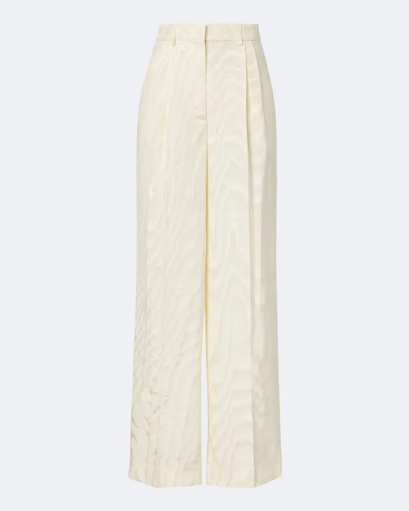 Stella McCartney Hose aus Moiré Weiß
