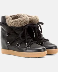 Isabel Marant Ankle Boots Nowles aus Leder Schwarz