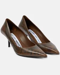 Jimmy Choo X Jean Paul Gaultier Pumps Tattoo aus Leder Braun