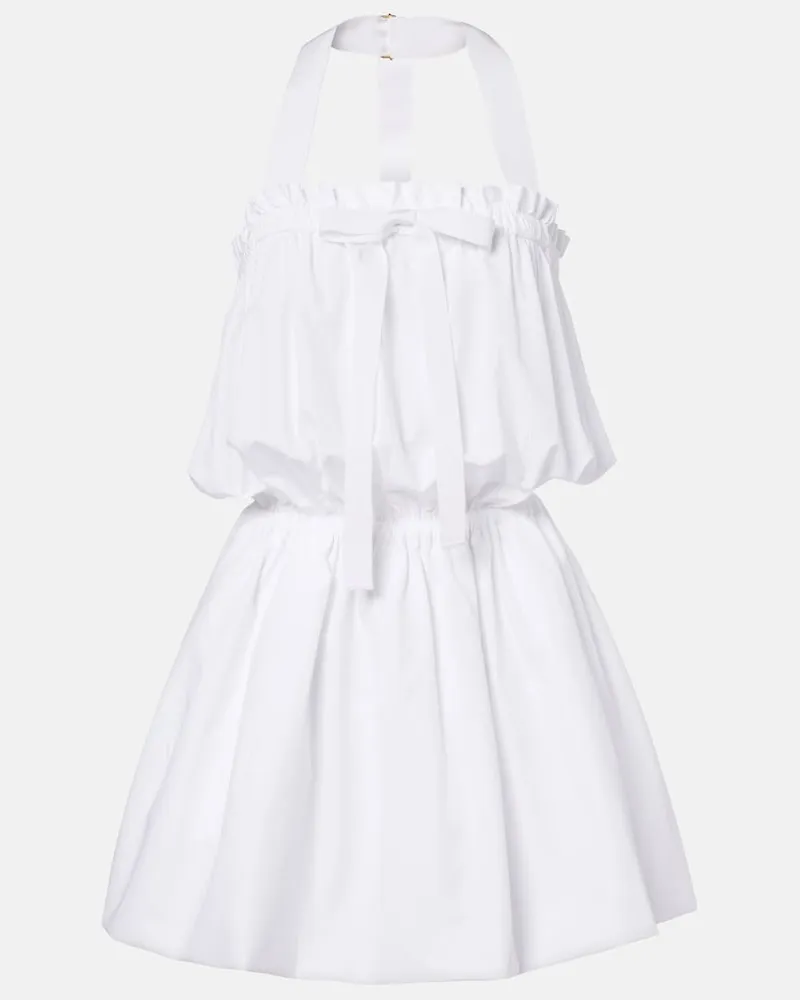 Patou Minikleid aus Baumwolle Weiß