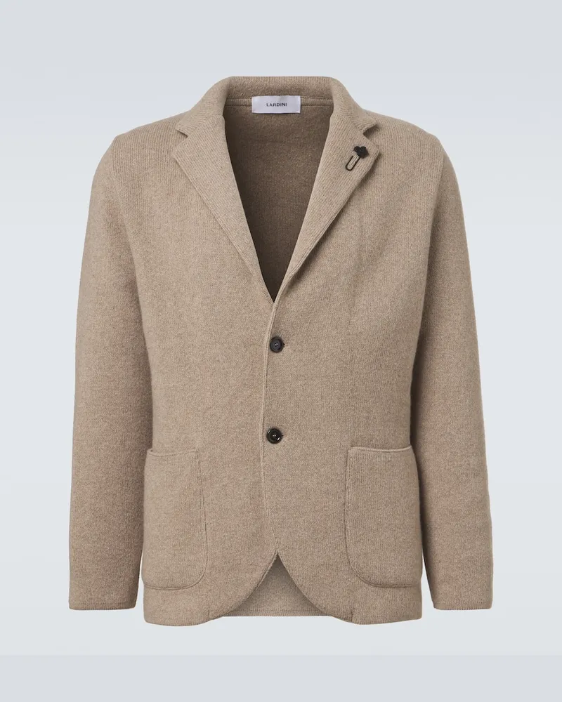 LARDINI Blazer aus Kaschmir Beige
