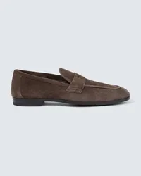 Tom Ford Loafers Sean aus Veloursleder Braun