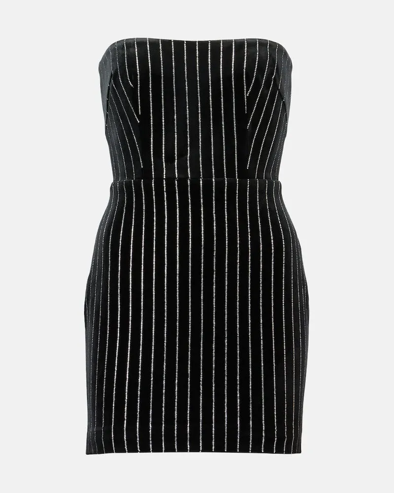 Alex Perry Verziertes Minikleid Schwarz