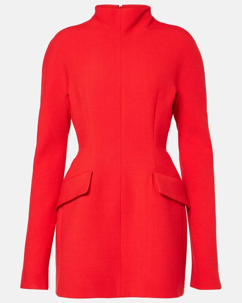 SPORTMAX Minikleid Terfrite aus Gabardine Rot