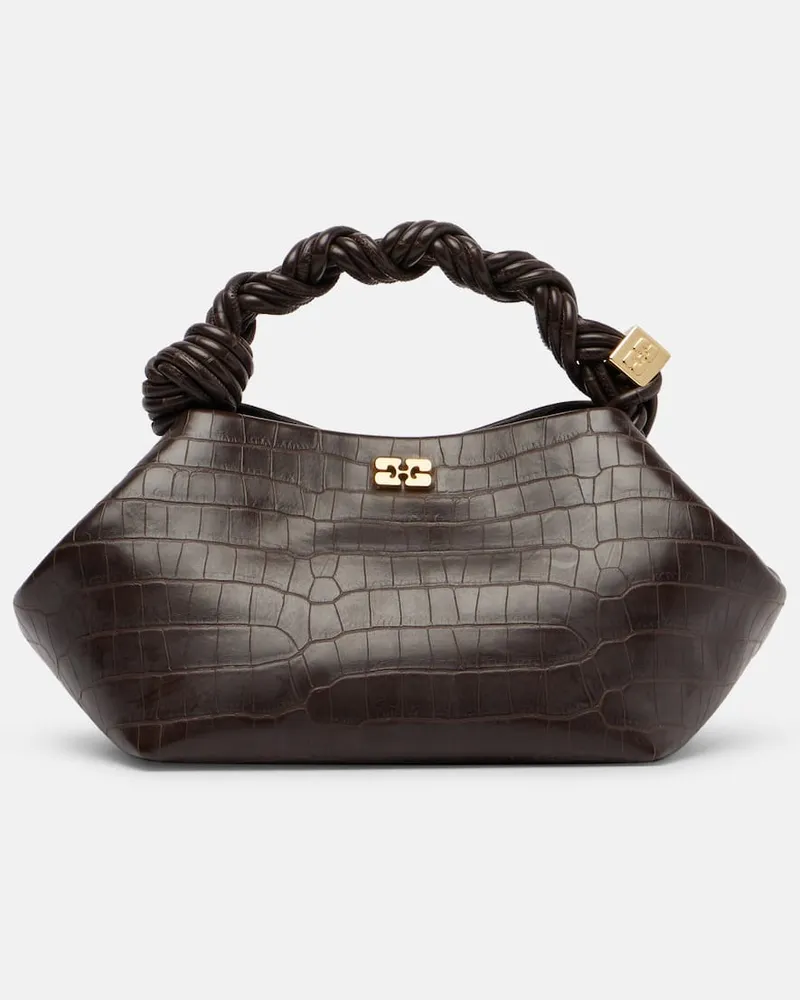 Ganni Tote Bag Bou Small Braun