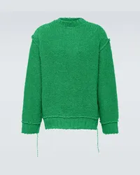 Sacai Pullover aus Baumwolle Gruen