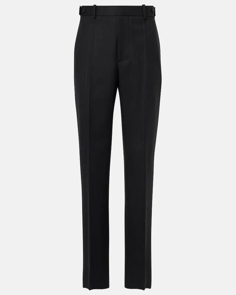 Bottega Veneta Hose aus Wolle Schwarz