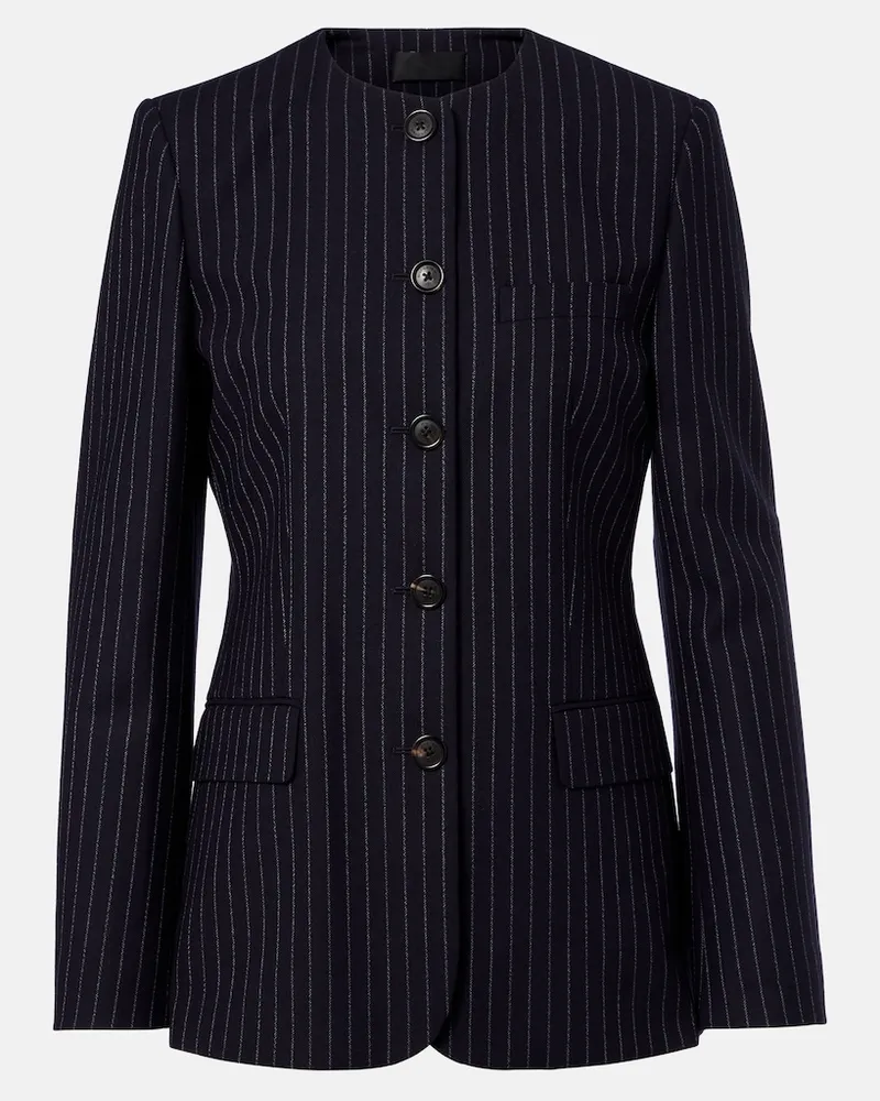 Nili Lotan Jacke Gertrude aus Schurwolle Blau