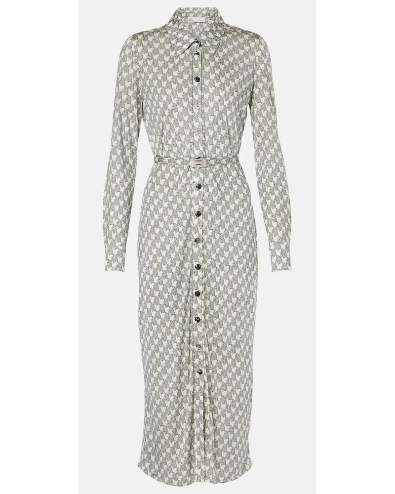 Tory Burch Bedrucktes Hemdblusenkleid Multicolor