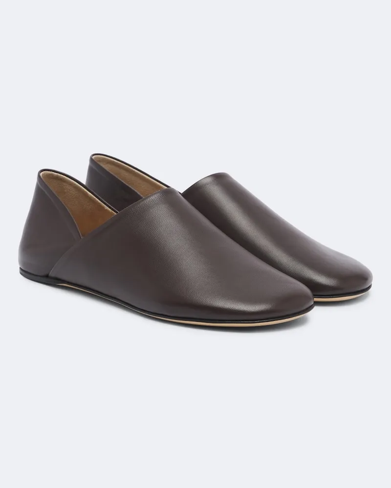 J.W.Anderson Slipper aus Leder Braun