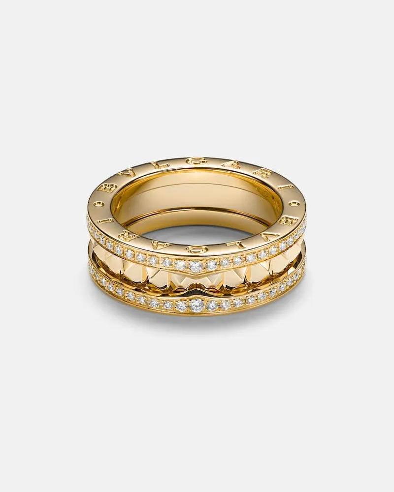 Bulgari Ring B.zero1 aus 18kt Gelbgold mit Diamanten Gold