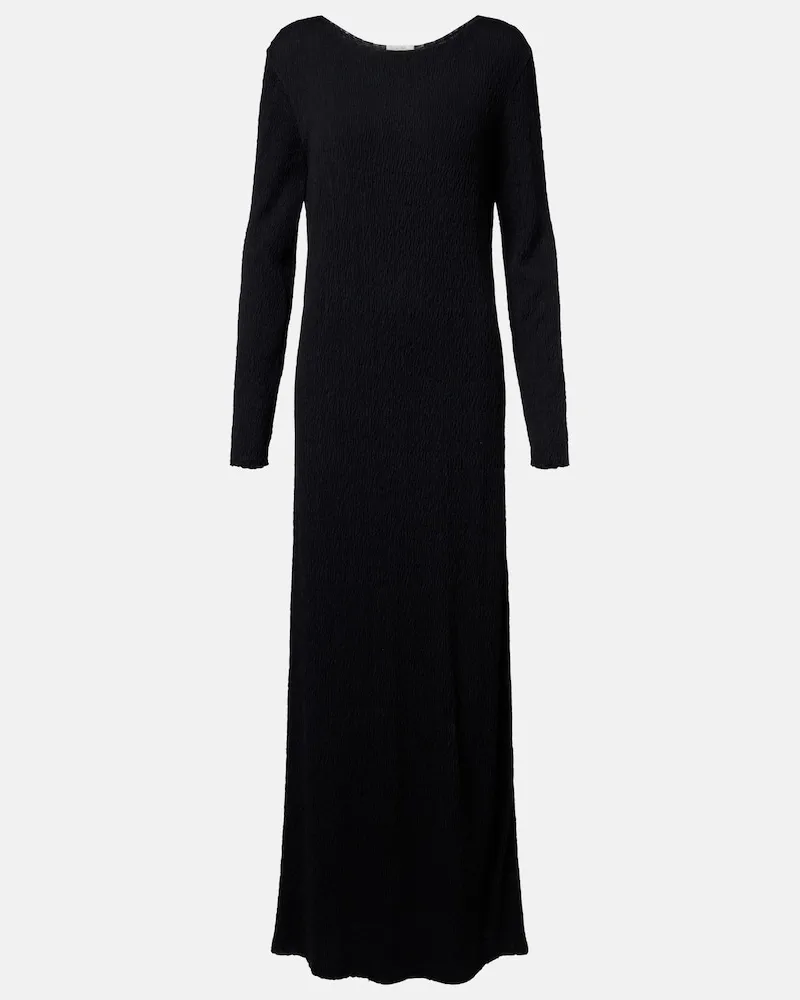 The Row Maxikleid aus Seide Schwarz