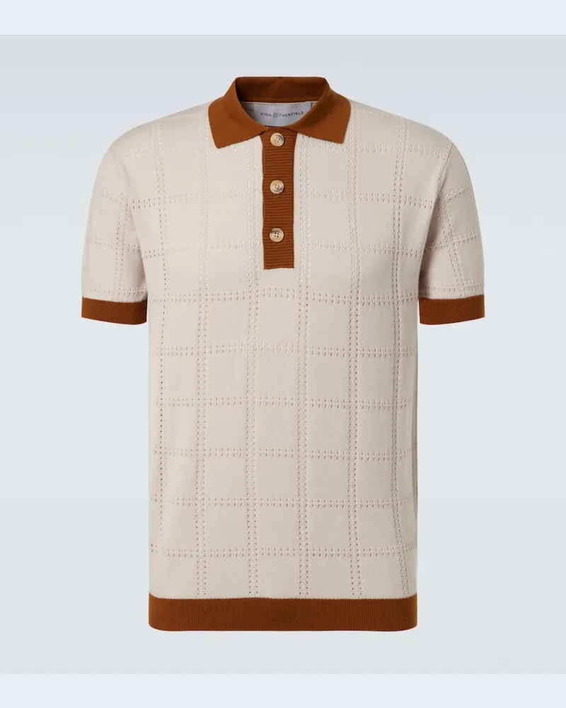 King & Tuckfield Polohemd aus Wolle Multicolor