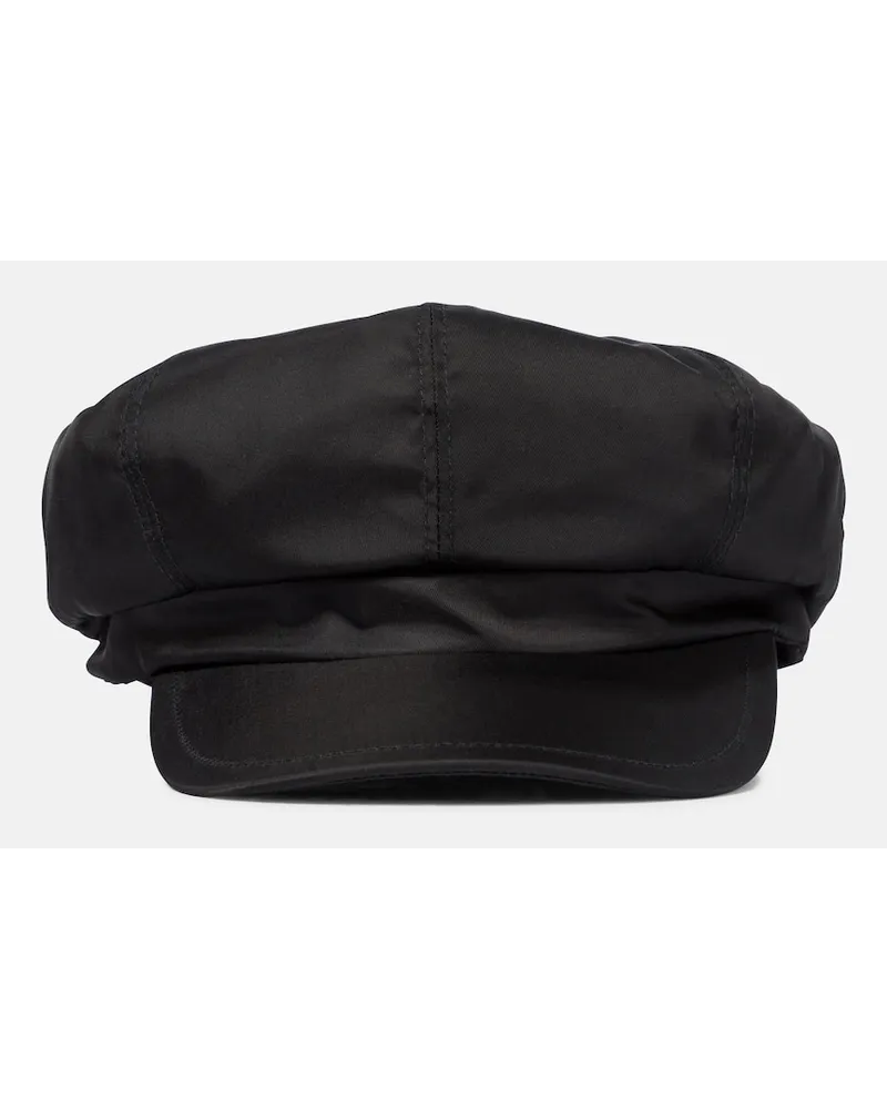 Prada Baseballcap aus Re-Nylon Schwarz
