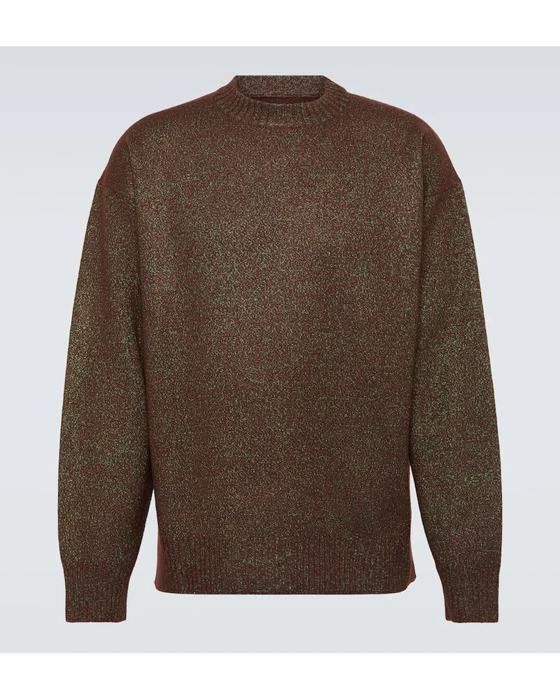 Jil Sander Pullover aus einem Wollgemisch Braun