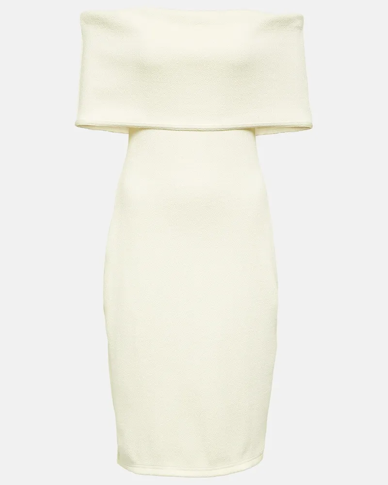 Bottega Veneta Off-Shoulder-Midikleid Weiß