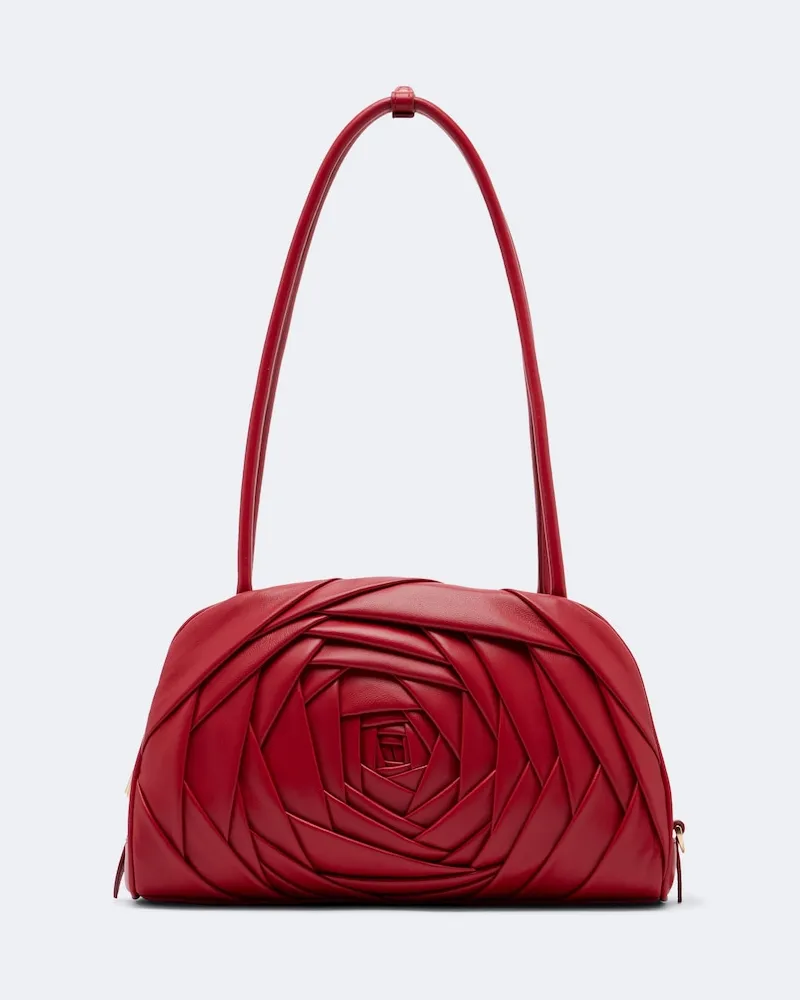 Roger Vivier Schultertasche Roseline aus Leder Rot