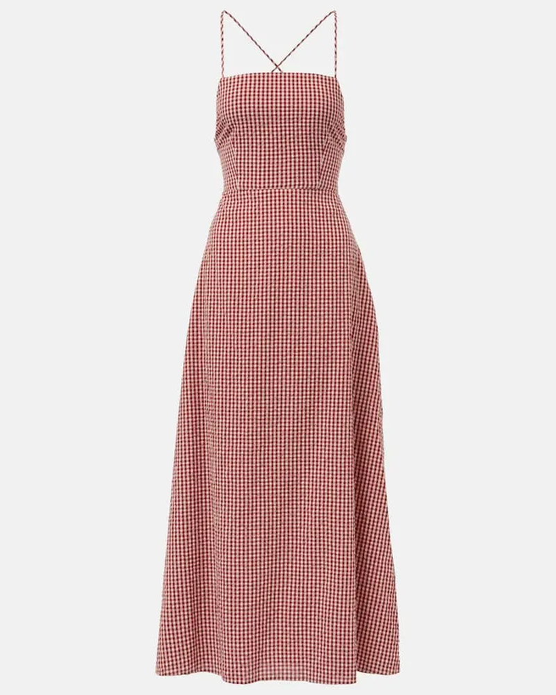 Posse Maxikleid Lori aus Baumwolle Rot