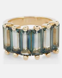 Suzanne Kalan Ring aus 14kt Gelbgold mit Topaz Gruen