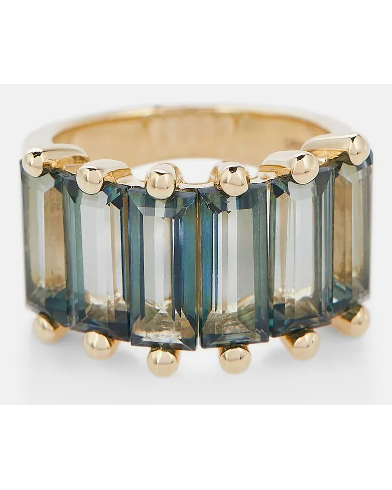 Suzanne Kalan Ring aus 14kt Gelbgold mit Topaz Gruen