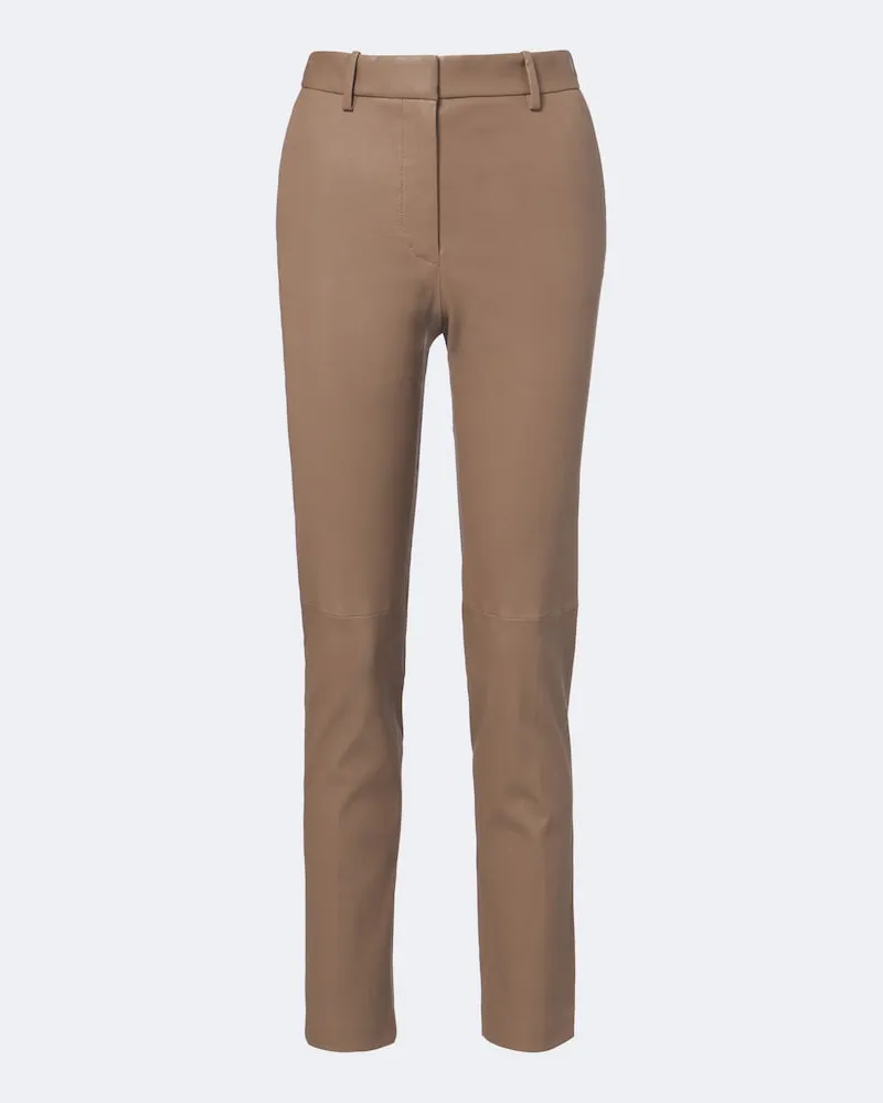 Joseph Schmale Hose Coleman aus Leder Braun