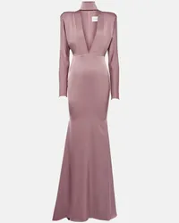 Alex Perry Robe aus Crepe Pink