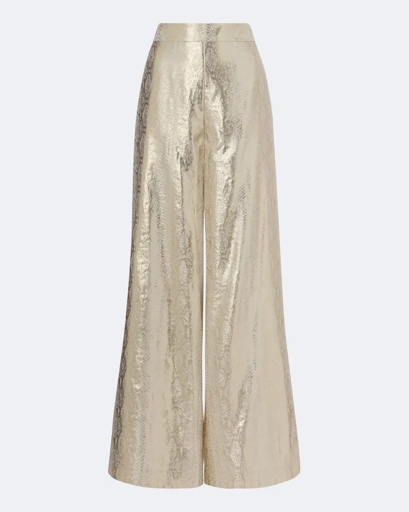 Joseph Weite Hose Selene aus Lamé Silber