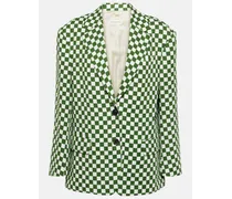 Karierter einreihiger Blazer