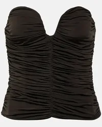 Magda Butrym Bustier-Top aus Jersey Braun