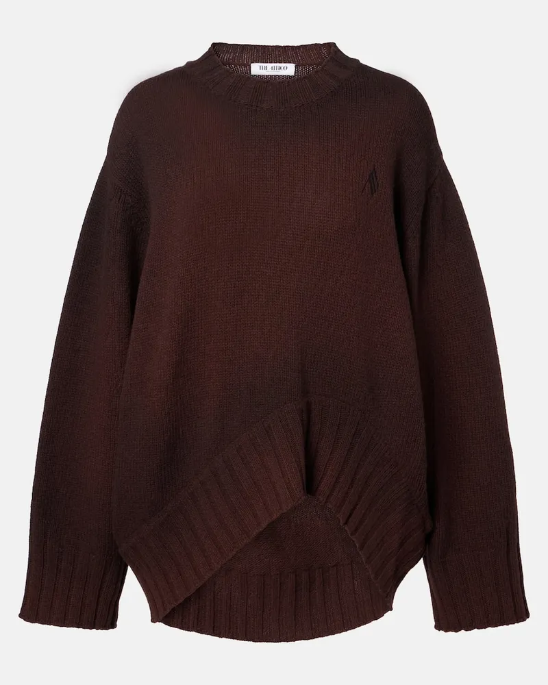 ATTICO Pullover aus Wolle und Kaschmir Braun