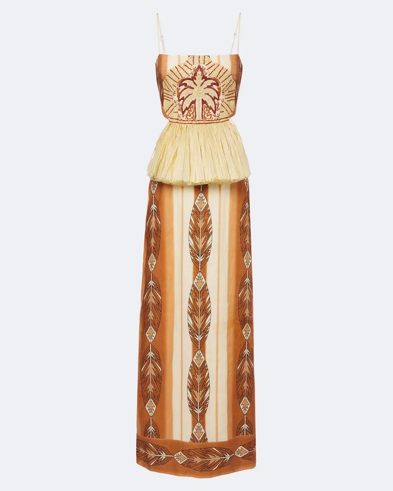 Johanna Ortiz Bedrucktes Maxikleid Andean Mythology Multicolor