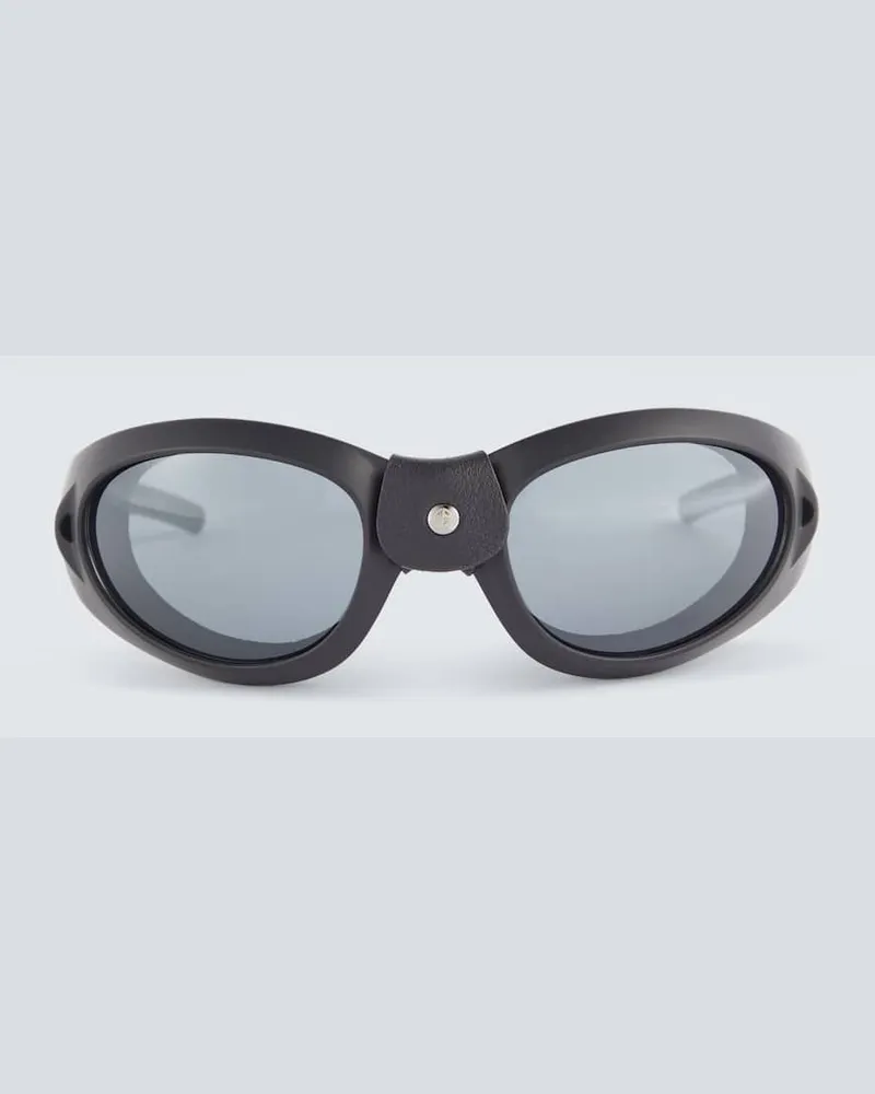 Giorgio Armani Runde Sonnenbrille Schwarz