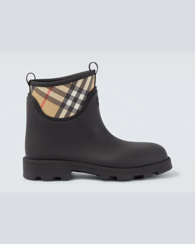 Burberry Gummistiefel Burberry Check Schwarz