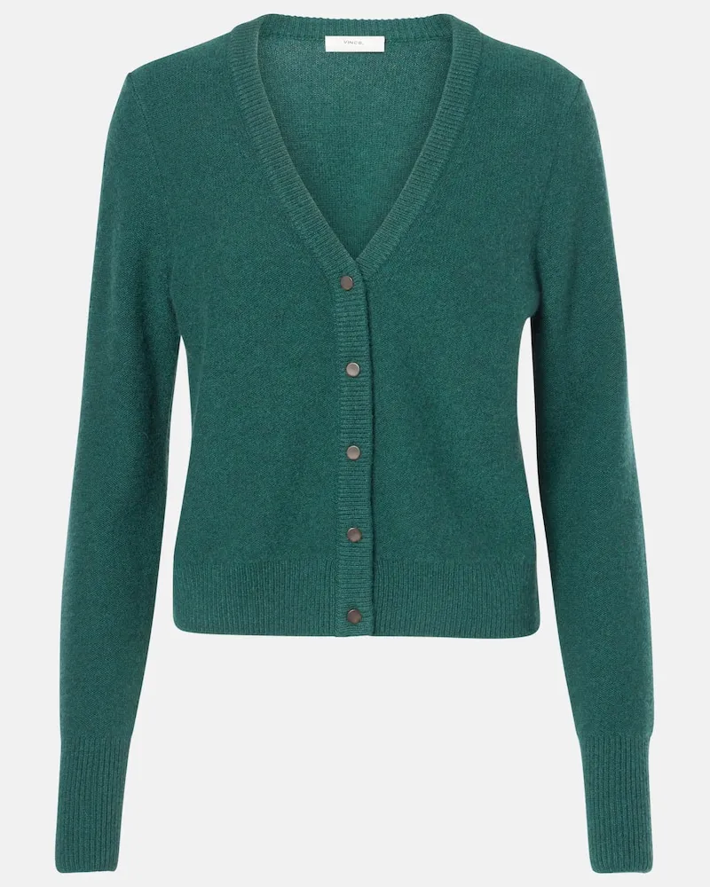 Vince Cardigan aus Kaschmir Grün