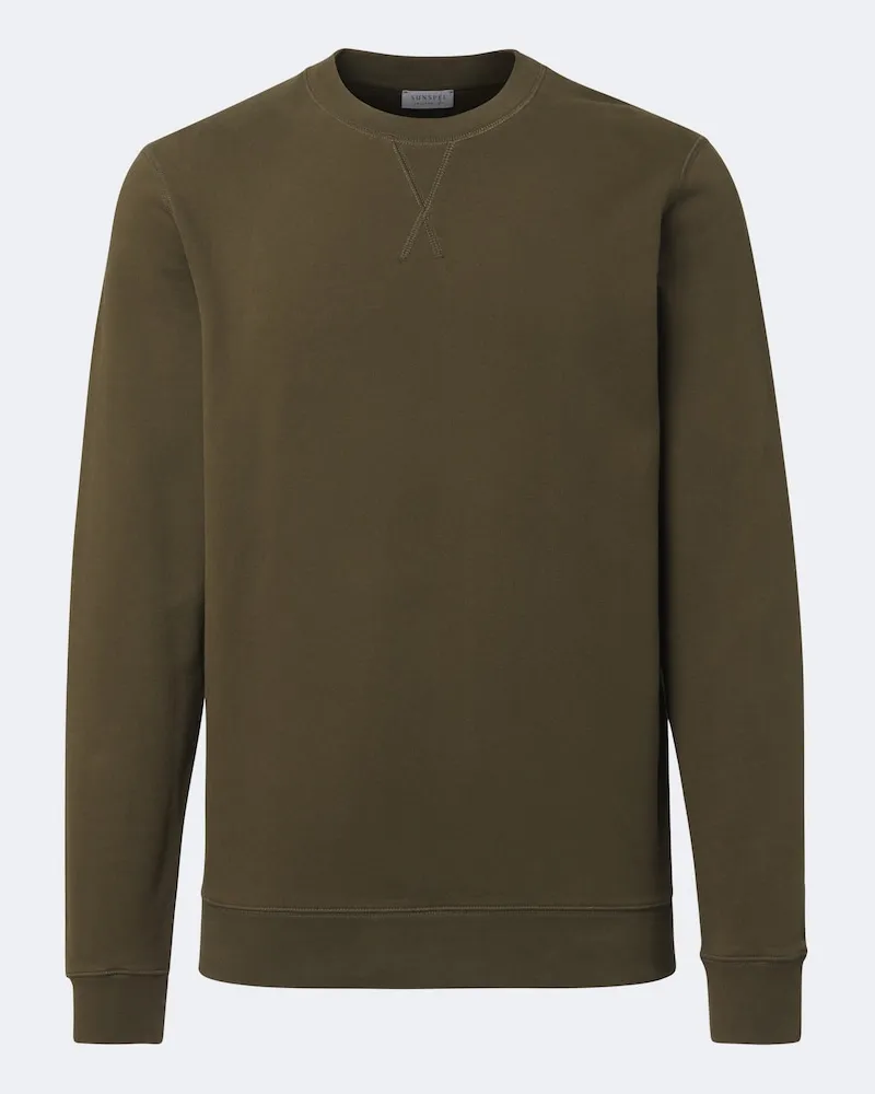Sunspel Sweatshirt aus Baumwolle Grün