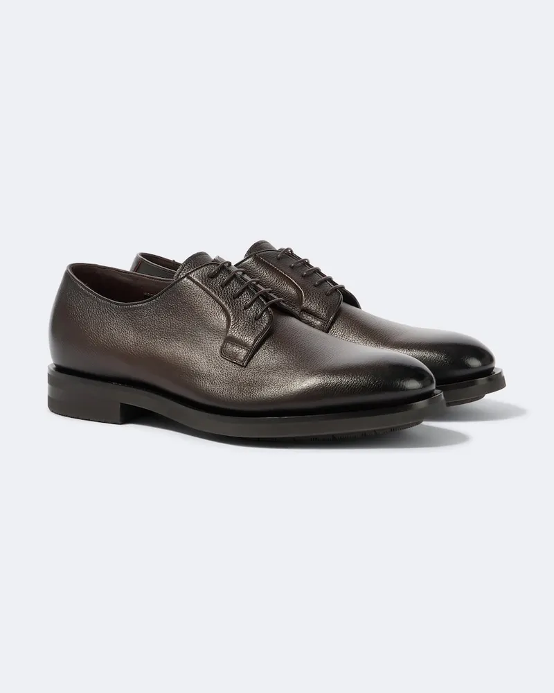 Santoni Derby-Schuhe Ensley aus Leder Braun