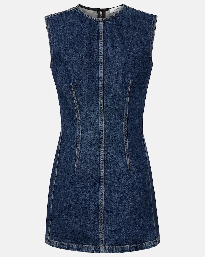 AGOLDE Minikleid Barton aus Denim Blau