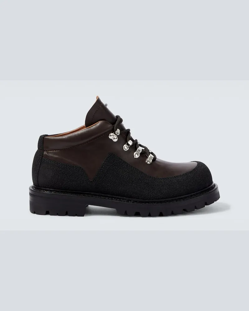Our Legacy Schnürstiefel Quest aus Leder Braun