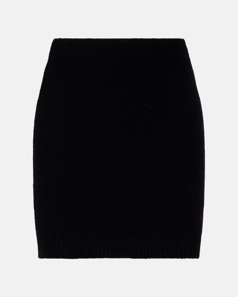 Vince Minirock aus Strick Schwarz