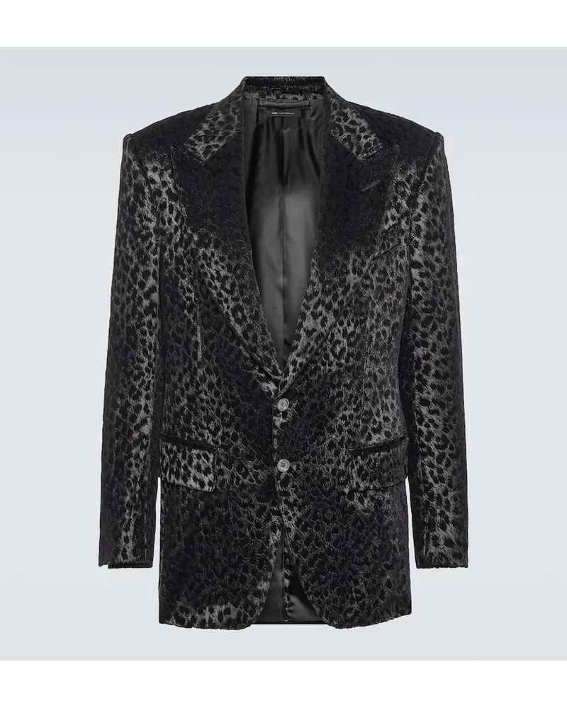 Tom Ford Blazer aus Samt Schwarz