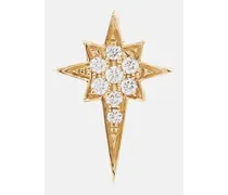 Einzelner Ohrring North Star Small aus 14kt Gelbgold mit Diamanten